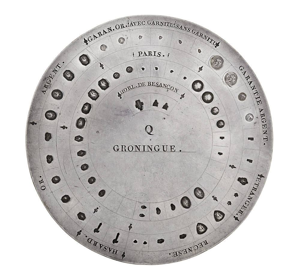 Insculpatieplaat van het waarborgkantoor Groningen 1810